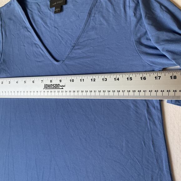 J. Jill Women Dress XS Blue Geometric Shift Wearever Collection Short Sleeve - Picture 5 of 9